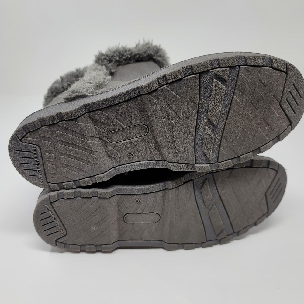 Makalu YADRA Grey Gray Faux Fur‎ Lined Winter Ankle Boots Booties Women's Size 8 - Picture 8 of 10